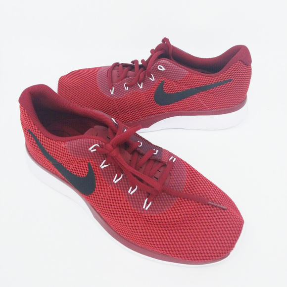 Nike Other - Nike Men's Mesh Running Shoes Red Black Lace Up